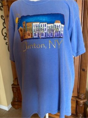 Clinton, NY Graphic Short Sleeve Tee - Blue